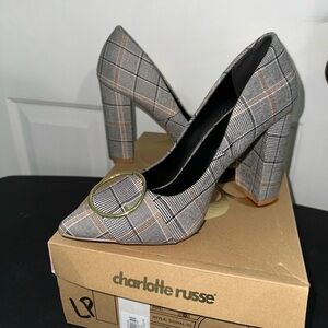 Charlotte Russe Plaid Heels